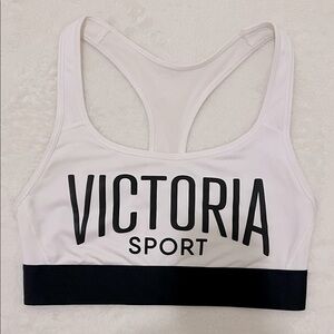 Victoria's Secret White and Black Sports Bra